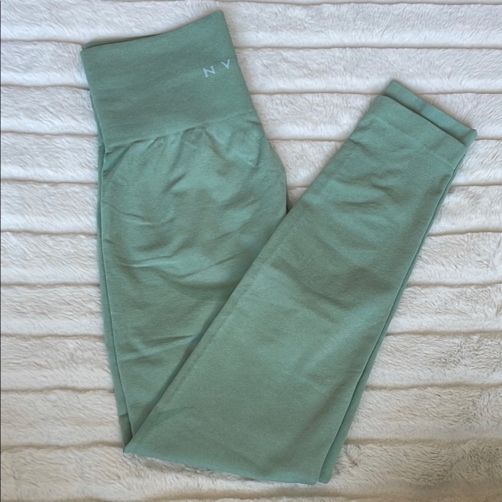 NVGTN Sage Green Contour Seamless Leggings